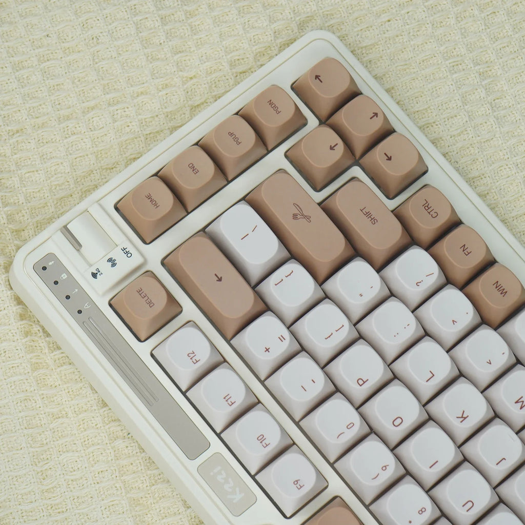 JCM MA プロファイル PBT ティラミスキーキャップアリスレイアウトダイサブキーキャップメカニカルゲーミングキーボード ABM066 MX スイッチ Wooting