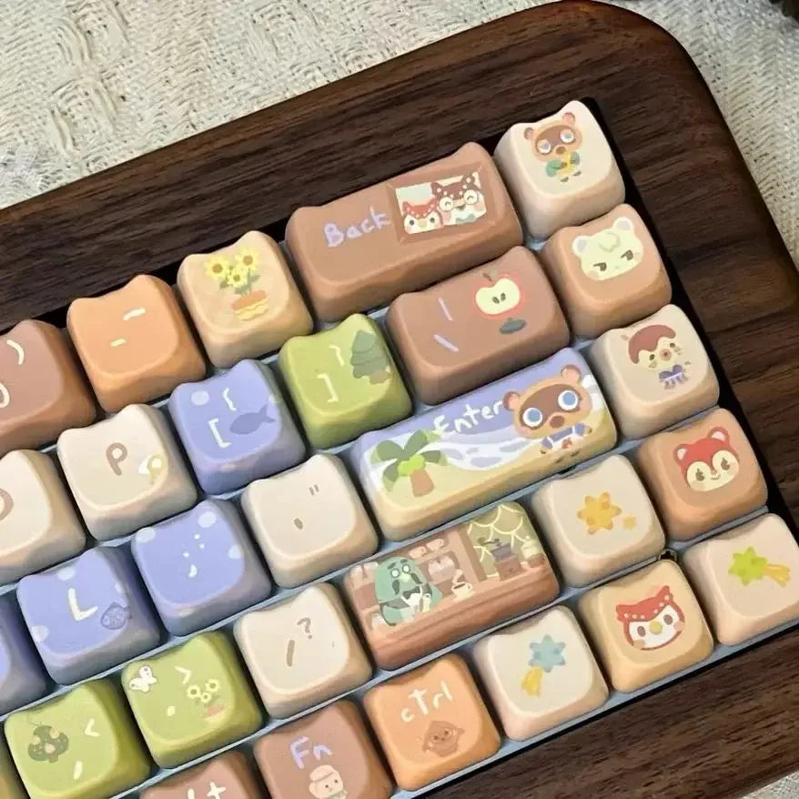 猫キーキャップかわいいキーキャップ MAO キーキャップ pbt 142 キーカスタマイズされたギフト熱昇華 MX スイッチメカニカルキーボードキーキャップ